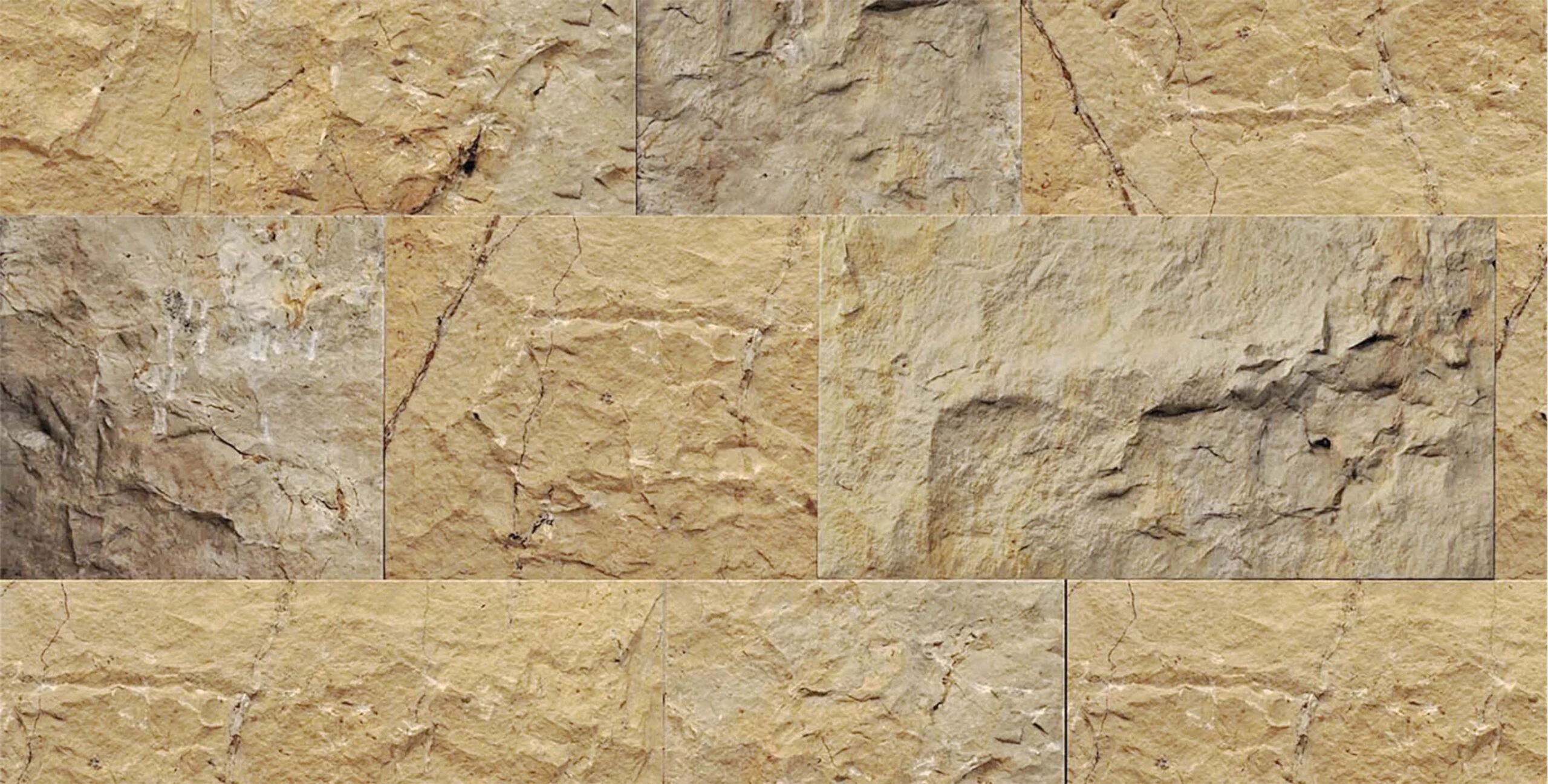 Natural split mosaic texture